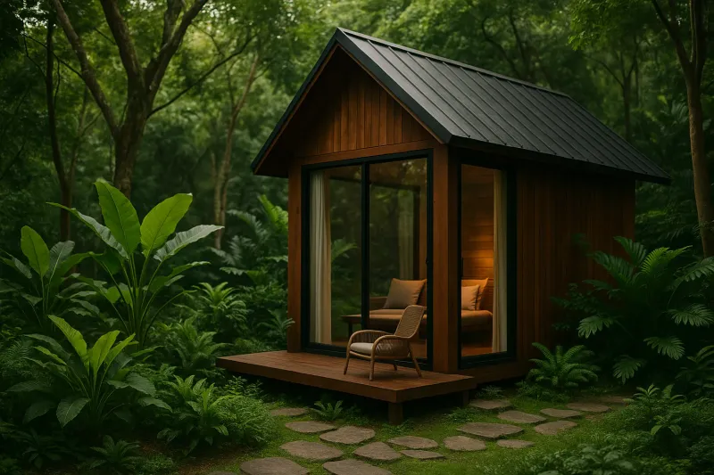 Immersive eco-friendly accommodations at Darwa